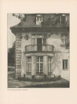 Haus Ostermann, Darmstadt. Gartenfront