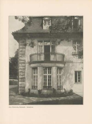 Haus Ostermann, Darmstadt. Gartenfront