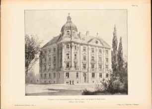 Wohnhaus Prinzregentenstraße, München: Perspektivische Ansicht (aus: Architekt. Rundschau, hrsg.v. Eisenlohr & Weigle, 1894)