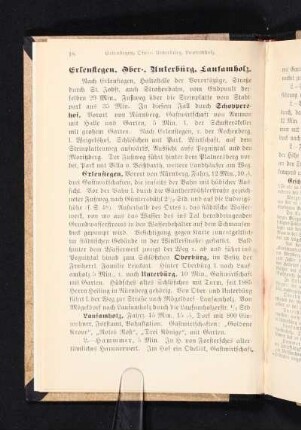 Erlenstegen, Ober-, Unterbürg, Laufamholz.