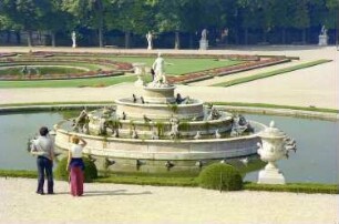 Versailles: Springbrunnen, von oben
