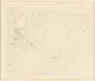 Garten Loeweneck, Murnau: Lageplan mit Gartenplan 1:100