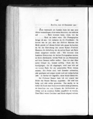 Berlin, den 18. December 1901