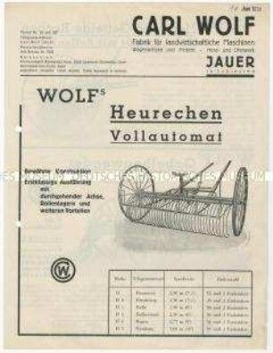Heu- und Getreiderechen und Heuwender