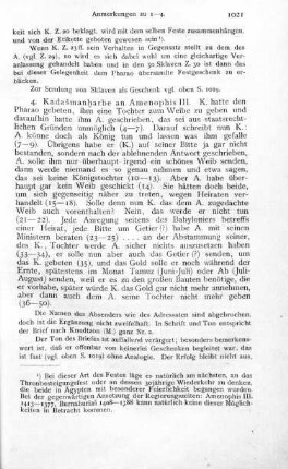 4. Kadašmanḫarbe an Amenophis III.