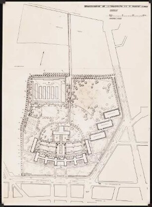 I.G.-Farben, Frankfurt/Main Verwaltungsgebäude: Lageplan
