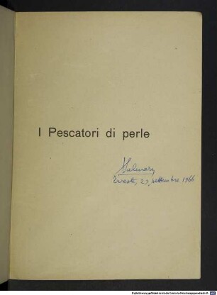I pescatori di perle