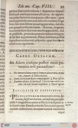 Caput Octavum