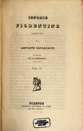 Istorie fiorentine : scritte, 1