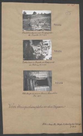 Doktorhaus in Frapelle als Stützpunkt der Stellung 28.08.1915
