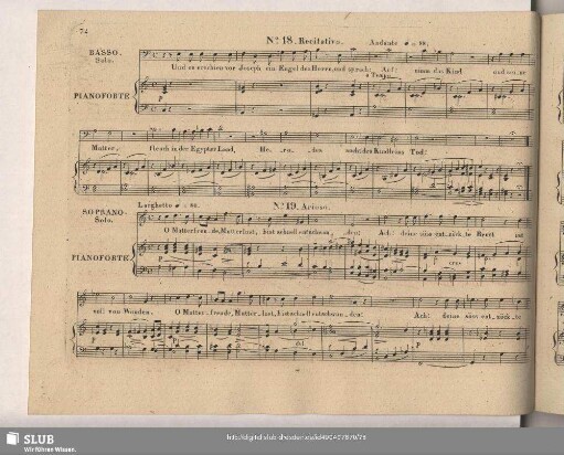 No. 18 Recitativo: Und es erschien vor Joseph ein Engel