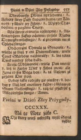 Piesni w Dzien Zley Przygody.