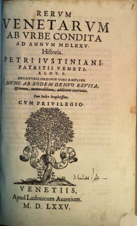 Rerum Venetarum ab urbe condita ad annum 1575 historia