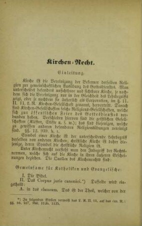 Kirchen-Recht.
