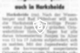 Jugendwehr jetzt auch in Harksheide