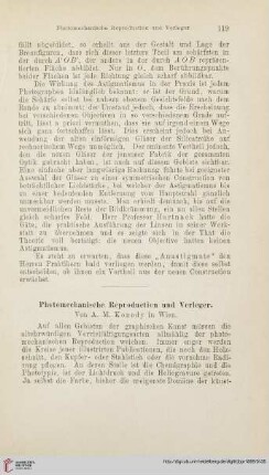 Photomechanische Reproduction und Verleger