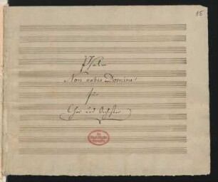Non nobis Domine; V (3), Coro, orch; g-Moll; MWV A 9; op.31