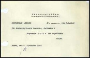 W. Wrede an M. Schede