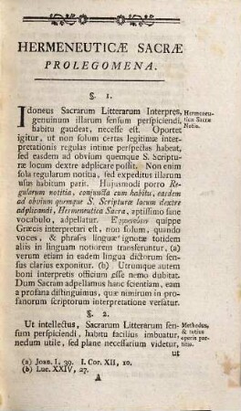 Sebastiani Seemiller Canonici Regularis Pollingani S. Theologiae Licentiati, Eiusdemque Professoris Institutiones Ad Interpretationem S. Scripturae, Seu Hermeneutica Sacra : Accessit Eiusdem Auctoris Commentatio De Studio Linguae Hebraicae Cum Theologia Coniugendo. Subnexae Sunt Positiones Selectae Ex Prolegomenis Theologiae Dogmaticae, Et Hermeneutica Sacra: Item De Deo Uno, Trino, Huiusque Universi Creatore