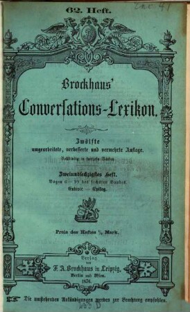 Brockhaus' Conversations-Lexicon : Vollständig in 15 Bänden, 6
