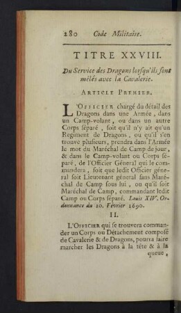 Titre XXVIII.