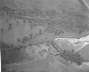 Luftbild Wehr Beihingen am Neckar
