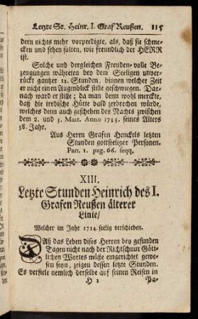 115-134, XIII. Heinrich I. Graf Reußen der ältere