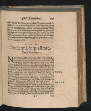 Cap. VI. De forma & qualitate Coeli Beatorum.