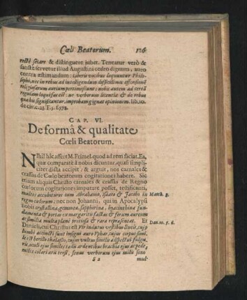 Cap. VI. De forma & qualitate Coeli Beatorum.