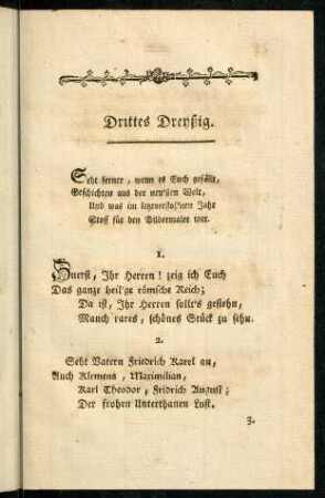 53-60, Drittes Dreyßig.