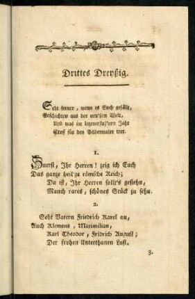 53-60, Drittes Dreyßig.