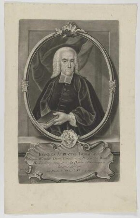 Bildnis des Ioannes Albertvs Bengelivs