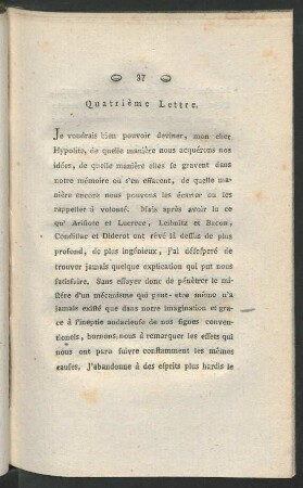 Quatrième Lettre