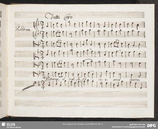 Coro: Ritorna a noi la pace