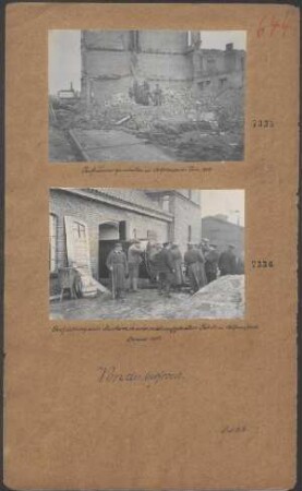 Aufräumungsarbeiten in Ostpreußen