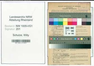 Entnazifizierung Willy Schulze , geb. 08.11.1895 (Stadtamtmann)