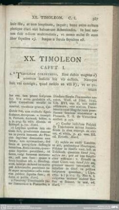 XX. Timoleon