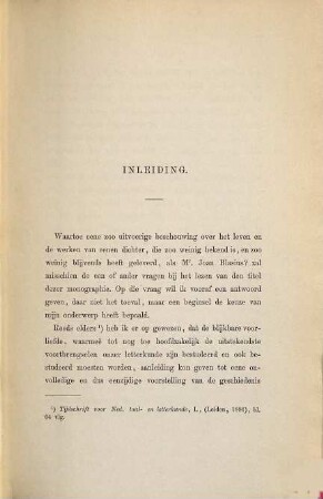 Bladzyden uit de Geschiedenis der nederlandsche Letterkunde, door Dr. Jan te Winkel, I