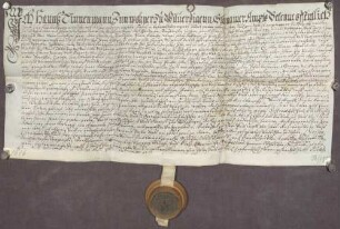 Gültbrief des Hans Linnemann zu Wilferdingen gegen die Amtskellerei zu Pforzheim