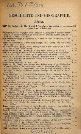 Antiquarischer Katalog von Ferdinand Steinkopf in Stuttgart. 254. 1880