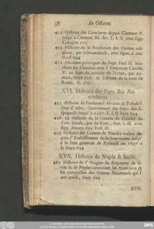 XVI. Histoire des Pays-Bas Autrichiens.