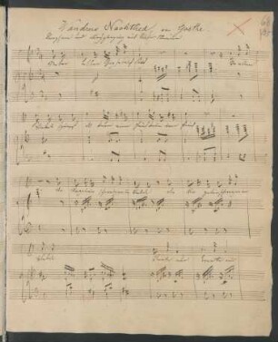 Wandrers Nachtlied; V, pf; a-Moll