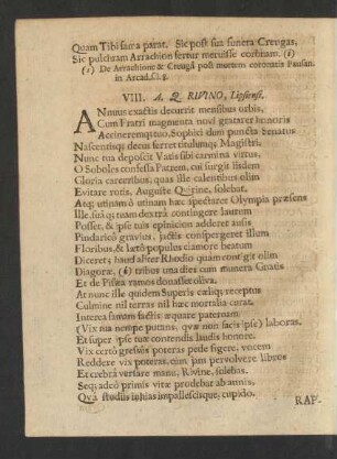 VIII. A. Q. Rivino, Lipsiensi.