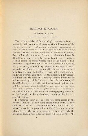 Readings in Gower