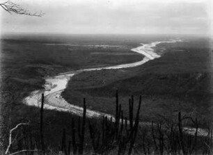 Flusslauf : Der Lauf des Rio Pilcamayo vor seinem Austritt in die Chaco-Ebene