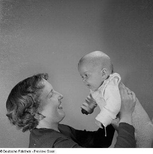 Porträt Mutter mit Baby