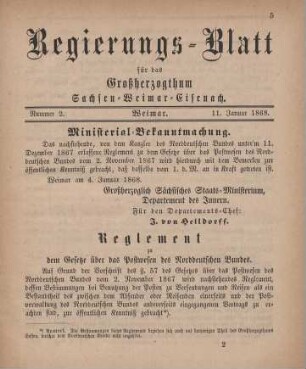 Nr. 2 : 11. Januar 1868