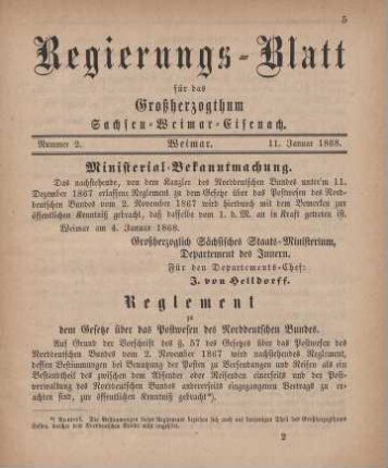 Nr. 2 : 11. Januar 1868