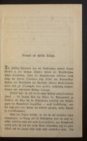 Vorwort zur [...] Auflage.