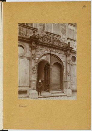 Portal, Pirna: Ansicht (aus: Skizzen- und Fotoalbum 24)